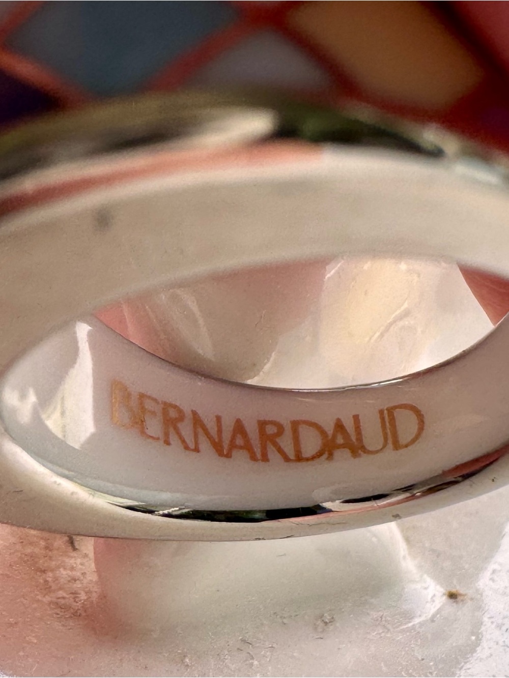 Bernardaud Limoges Porcelain Ring, size 6 - Picture 3 of 15